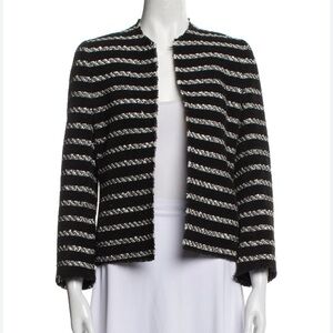 Akris Black and White Stripes Jacket